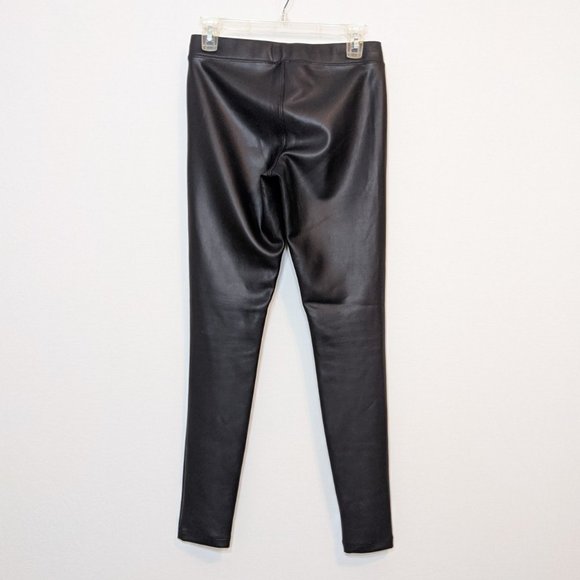 Express Black Pleather Pants - Picture 3 of 6